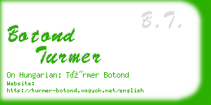 botond turmer business card